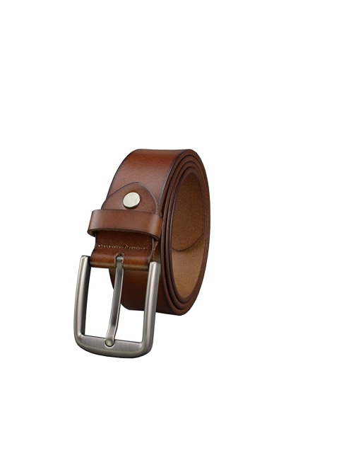 

Elite Crafts Men Tan Leather Formal Belt