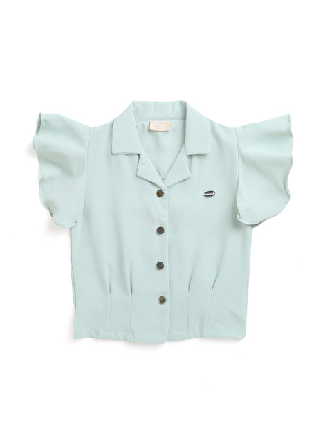 

Tiny Girl Girls Mint Green Solid Shirt Style Top