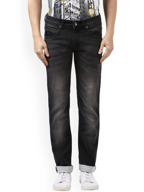 

Park Avenue Men Black Slim Fit Mid-Rise Clean Look Jeans