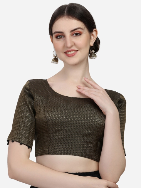 

Fab Viva Woven Design Saree Blouse Saree Blouse, Black