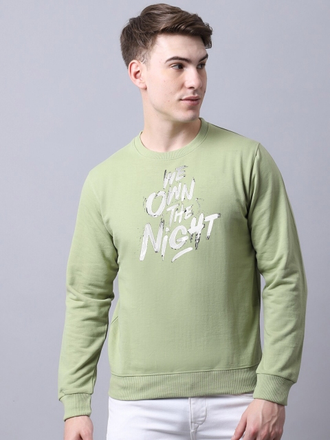 

Obaan Men Green Printed Sweatshirt