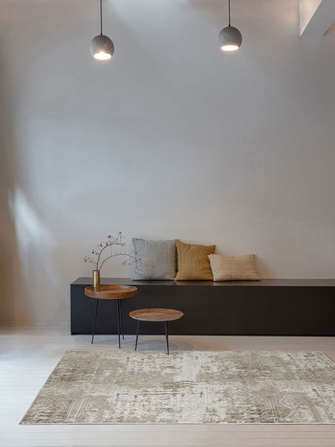 

D'Decor Carbon Printed Rectangular Carpet, Off white