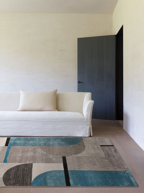 

DDecor Printed Geometric Print Cleo Small Rug, Blue