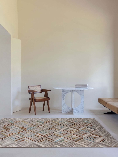 

DDecor Geometric Printed Carpets, Brown