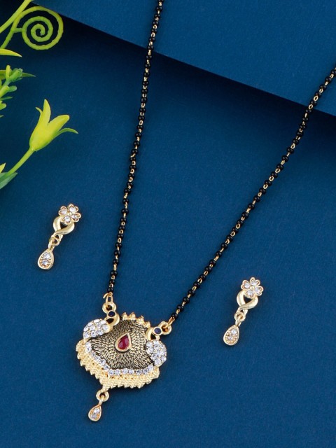 

Silver Shine Gold-Plated Gold Diamond Mangalsutra