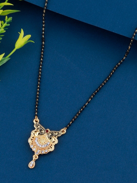 

Silver Shine Women Gold Mangalsutra