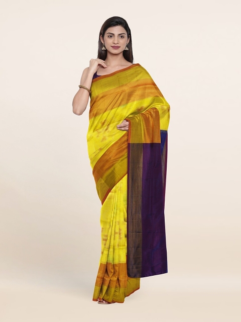 

Pothys Ethnic Motifs Pure Silk Saree, Yellow