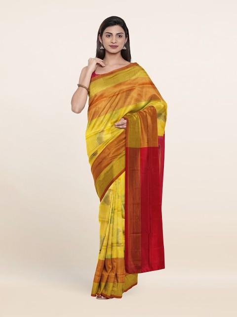 

Pothys Woven Design Zari Pure Silk Saree, Yellow