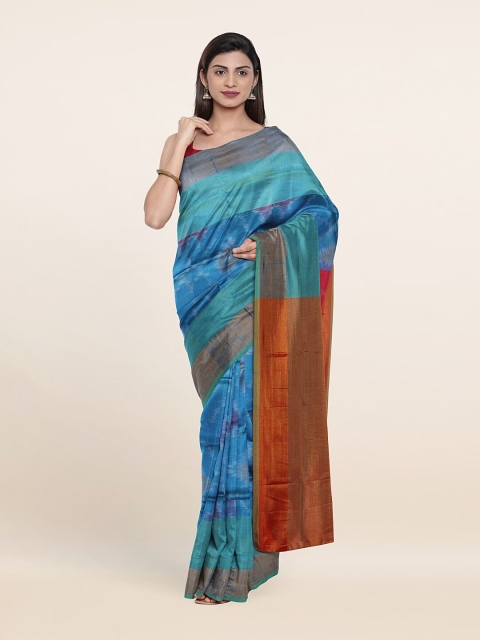 

Pothys Woven Design Zari Pure Silk Saree, Blue