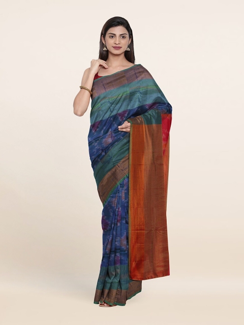 

Pothys Woven Design Zari Pure Silk Saree, Blue