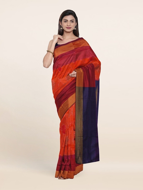 

Pothys Woven Design Zari Pure Silk Saree, Orange