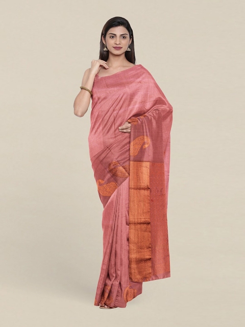 

Pothys Zari Pure Silk Saree, Peach