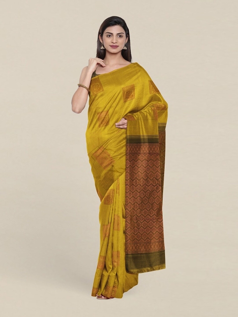 

Pothys Ethnic Motifs Zari Pure Silk Saree, Green