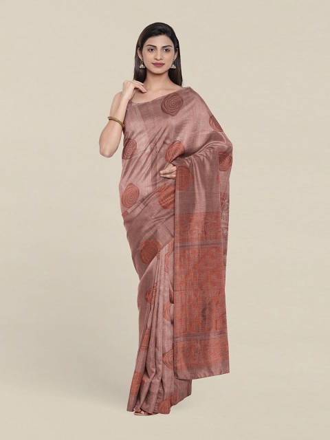 

Pothys Ethnic Motifs Zari Pure Silk Saree, Peach