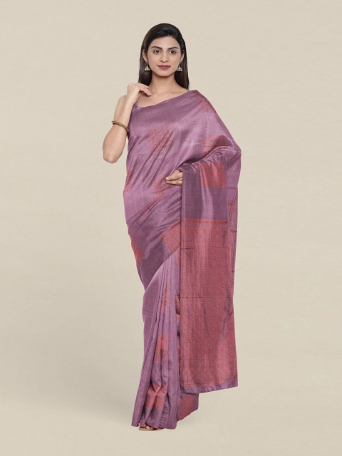 

Pothys Woven Design Pure Silk Saree With Blouse Piece, Lavender