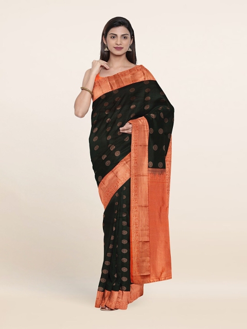 

Pothys Woven Design Zari Pure Silk Kanjeevaram Saree, Green