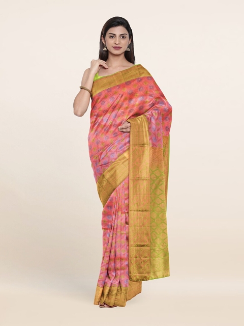 

Pothys Woven Design Zari Pure Silk Saree, Pink