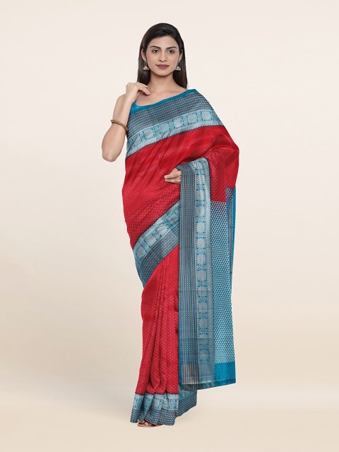 

Pothys Woven Design Zari Pure Silk Saree, Pink
