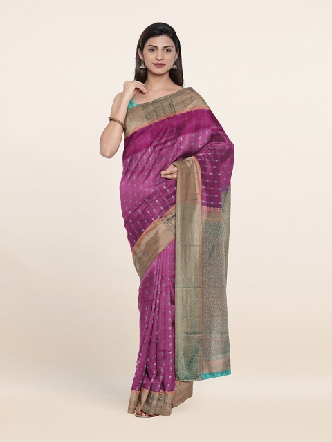 

Pothys Woven Design Zari Pure Silk Saree, Violet