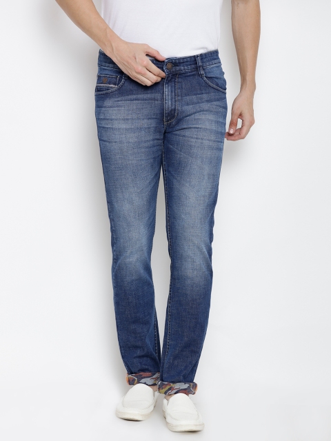

John Players Men Blue Slim Fit Low-Rise Clean Look Stretchable Jeans