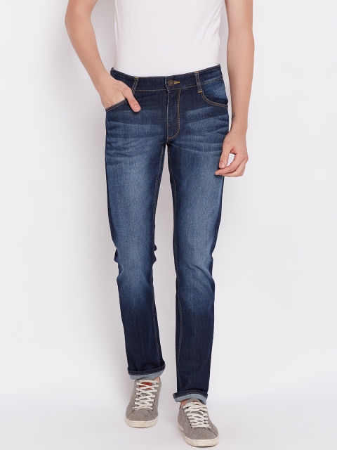 

John Players Men Blue Skinny Fit Mid-Rise Clean Look Stretchable Jeans
