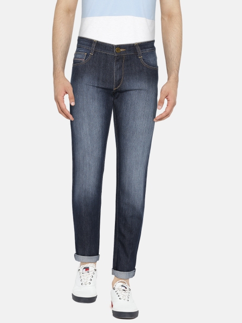 

John Players Men Blue Slim Fit Mid-Rise Clean Look Stretchable Jeans