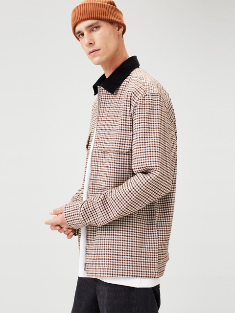 

H&M Men Relaxed Fit Twill overshirt, Beige