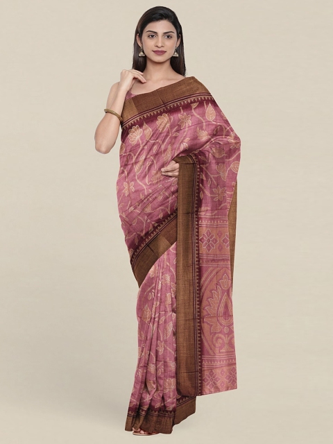 

Pothys Floral Printed Saree, Mauve