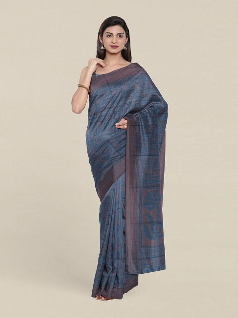 

Pothys Teal & Mauve Saree