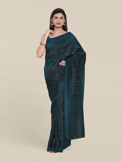 

Pothys Geometric Printed Saree, Blue