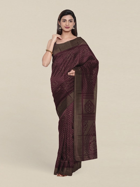 

Pothys Floral Printed Saree, Purple