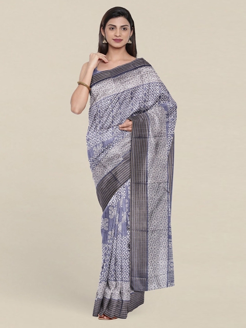 

Pothys Cotton Blend Saree, Blue
