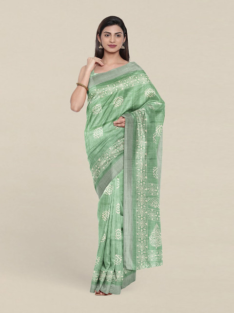 

Pothys Ethnic Motifs Saree, Green