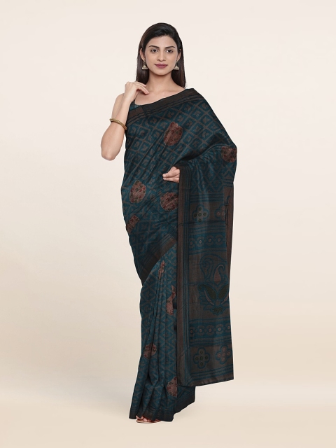 

Pothys Teal & Green Saree