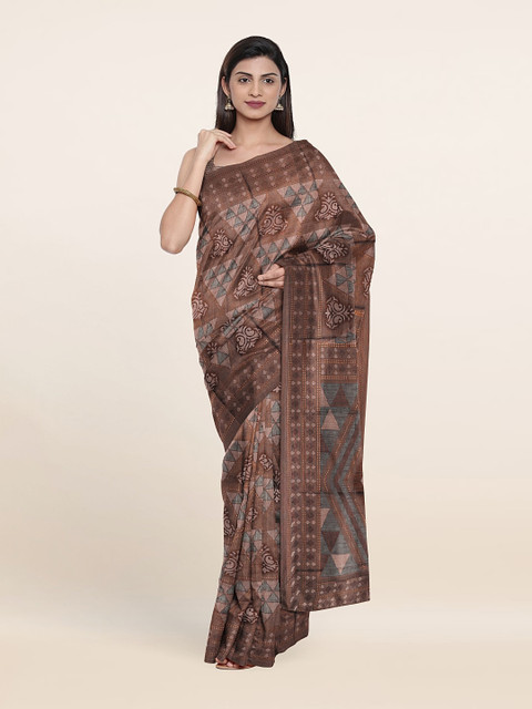 

Pothys Cotton Blend Saree, Grey
