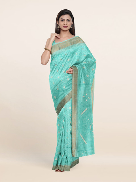 

Pothys Zari Saree, Blue
