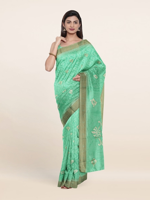 

Pothys Printed Saree, Green