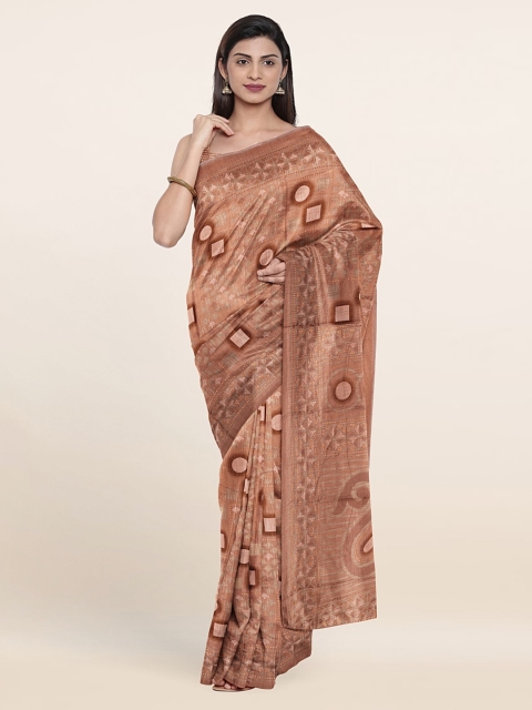 

Pothys Cotton Blend Saree, Brown