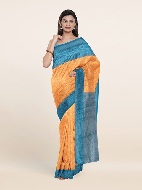 

Pothys Cotton Blend Saree, Peach