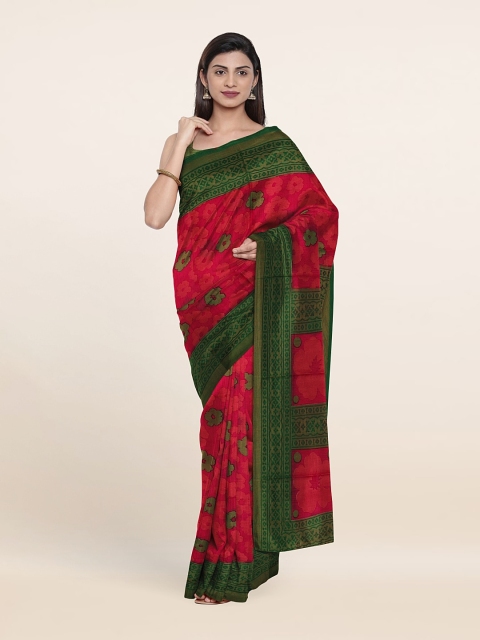 

Pothys Cotton Floral Saree, Pink
