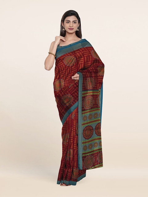 

Pothys Printed Saree, Purple