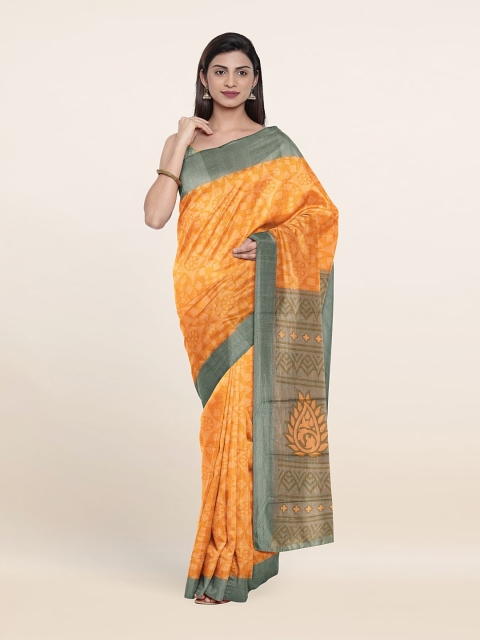 

Pothys Printed Saree, Orange