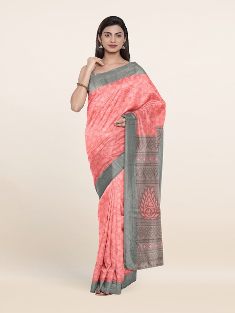 

Pothys Floral Saree, Pink