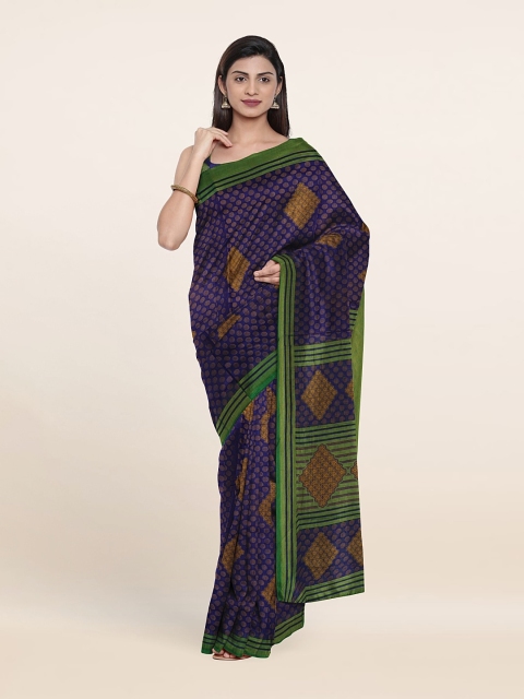 

Pothys Cotton Blend Saree, Blue