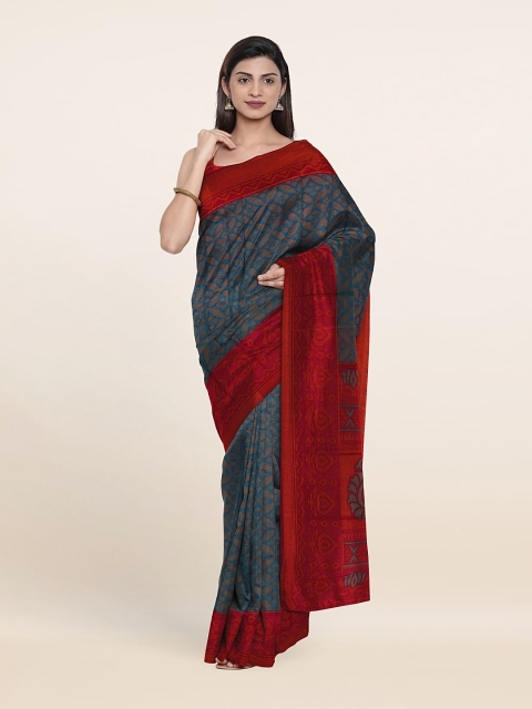

Pothys Ethnic Motifs Saree, Blue