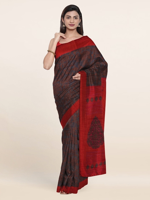 

Pothys Ethnic Motifs Saree, Grey