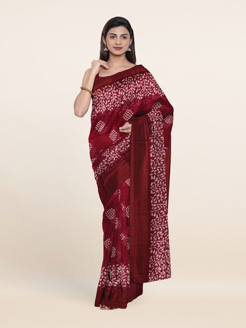 

Pothys Geometric Printed Saree, Purple