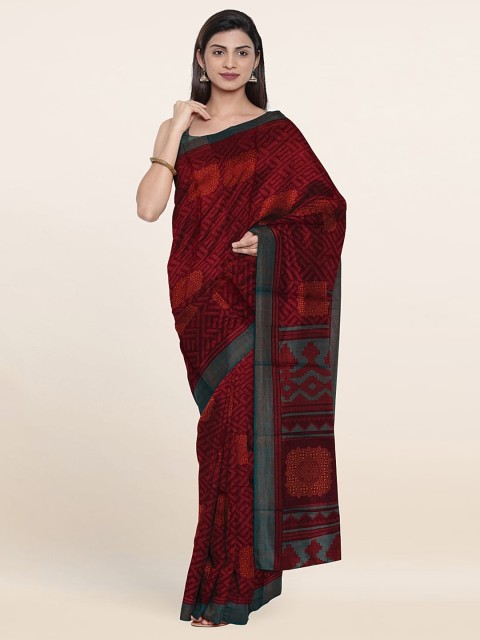 

Pothys Geometric Printed Saree, Purple