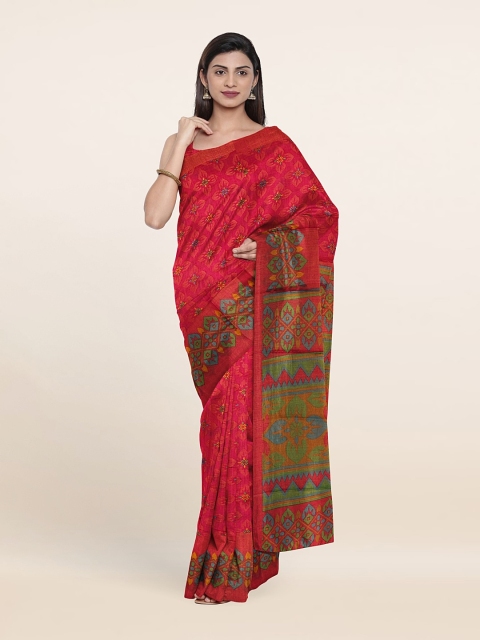 

Pothys Floral Printed Saree, Pink