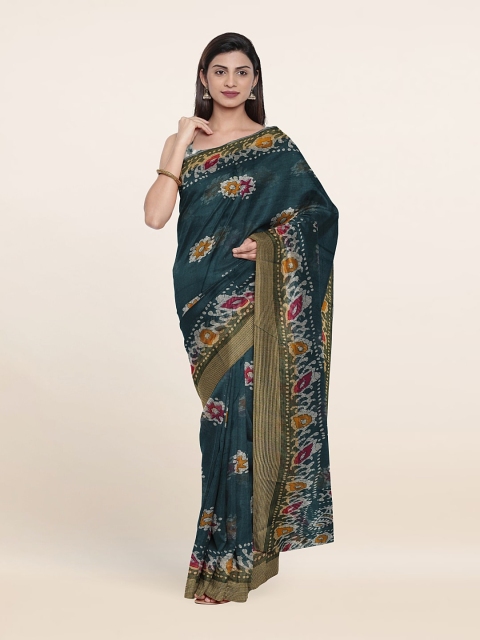 

Pothys Floral Saree, Blue